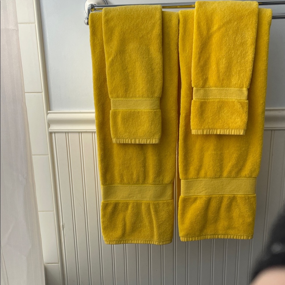 Sunshine Yellow Bath Towels